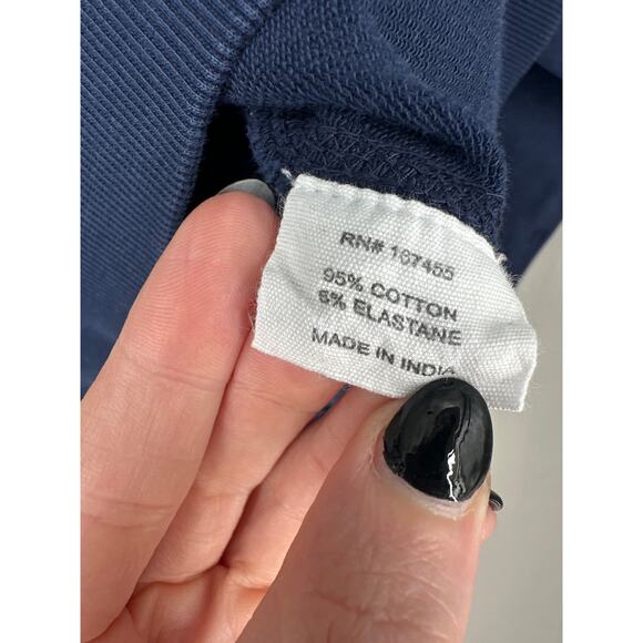 Ame Lulu Sweatshirt Womens Small Navy Blue Golf Embroidered Pullover Wailea - Picture 3 of 7